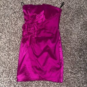 Jessica McClintock Fuchsia Strapless Dress Pageant/Party/Cocktail